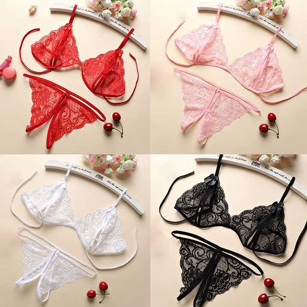 

2020 women lingerie ladies underwear transparent costumes lingerie clothes temptation women bra brief sets, Red;black