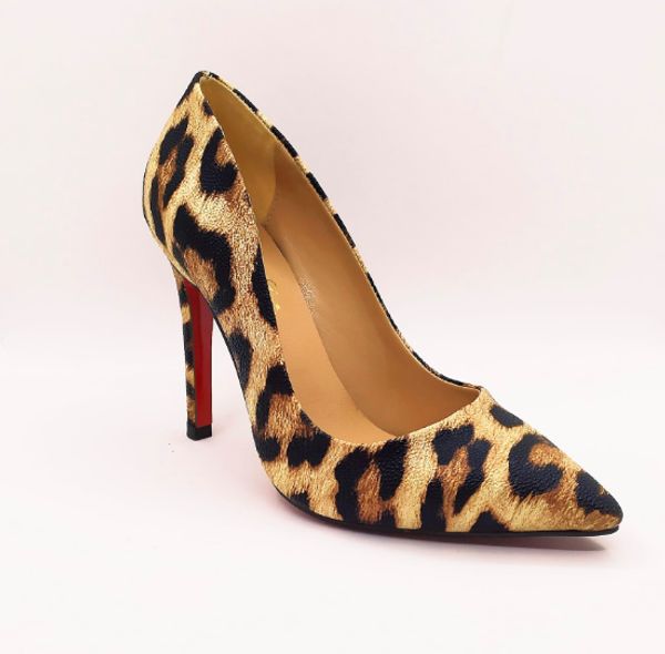 

women's leopard stiletto, Black