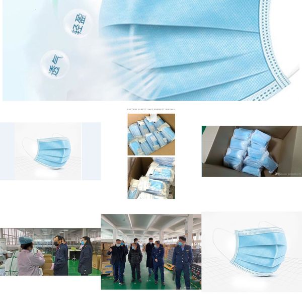 

ship dhl face masks fast with elastic ear loop 3 ply breathable and comfortable for b 322v