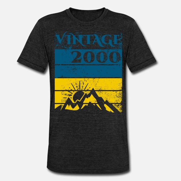 

19. день рождения 2000 тенниска мужчины designs тройник рубашки круглый воротник vintage cute новая мода весна новизна рубашку