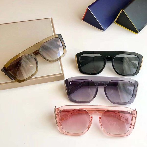 

2020 new fashion women designer sunglasses 0381 for women sunglasses plank frame summer style men sunglasses protection eyewear