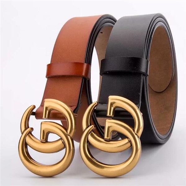 

mens woman belt jeans belts with letter casual smooth&needle buckle belt width 3.8cm highly quality cowhide, Black;brown