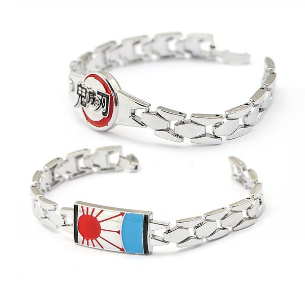 

anime demon slayer kimetsu no yaiba kamado tanjirou kamado nezuko sun goddess bracelet jewelry gift cosplay props, Black