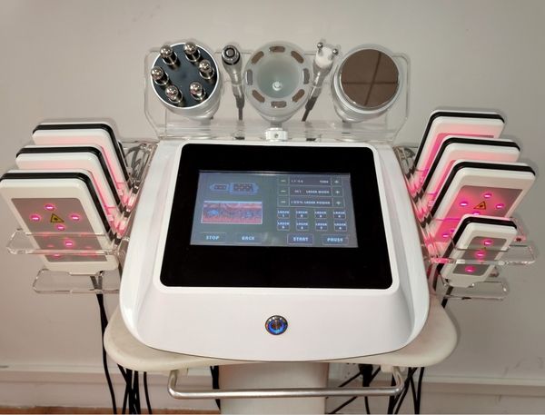 

6 in 1 face lift rf cavitation vacuum slimming ultrasonic cavitation lipo laser device