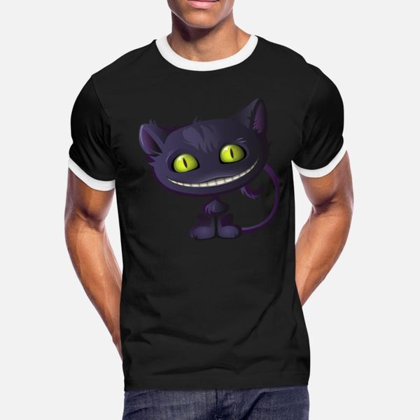 

purple cheshire cat t shirt men printed 100% cotton s-xxxl natural famous humor spring family shirt
