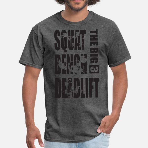 

powerlifting big 3 squat, bench, deadlift t shirt men printing cotton s-3xl outfit cute new fashion spring autumn letters shirt