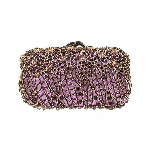 

ladies party bag elegant crystal clutch handmade bags metallic evening purses rhinestone bridal clutch evening bag