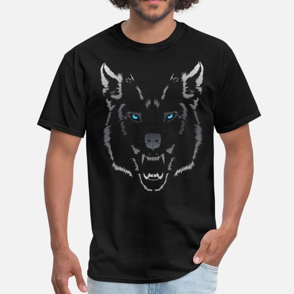 

wolf wolf head fenrir fenris t shirt men printing tee shirt round collar formal crazy authentic summer vintage shirt