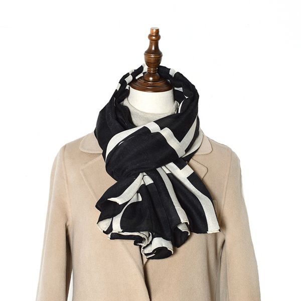 

2020 winter scarf women cotton warm foulard lady leopard scarf women muslim hijab geometrical, Blue;gray