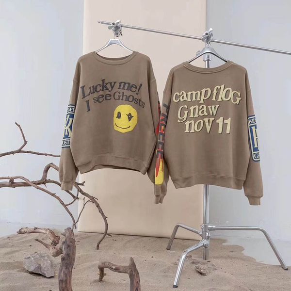 

men and women's hoodie, kanye west, spring and autumn jersey, kanye west style casual hip hop sweatshirt for kids, ghost, Black