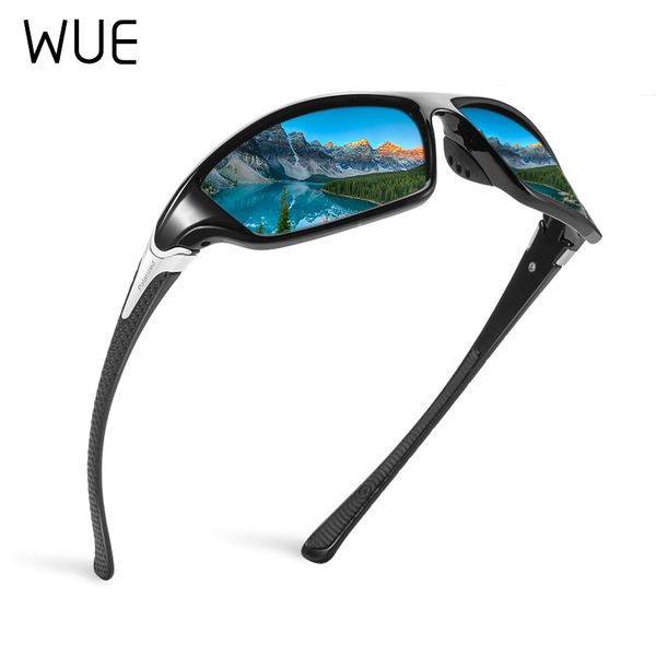 

wue 100% uv400 polarised driving sun glasses for men stylish sunglasses men's driving shades male sun glasses men goggle, White;black