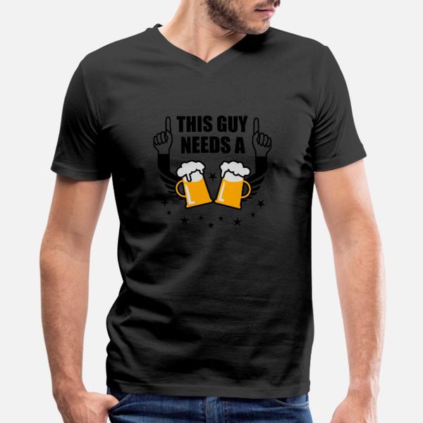 

this guy needs a beer hands fingers funny t shirt men cute cotton crew neck natural cute fashion summer style natural shirt