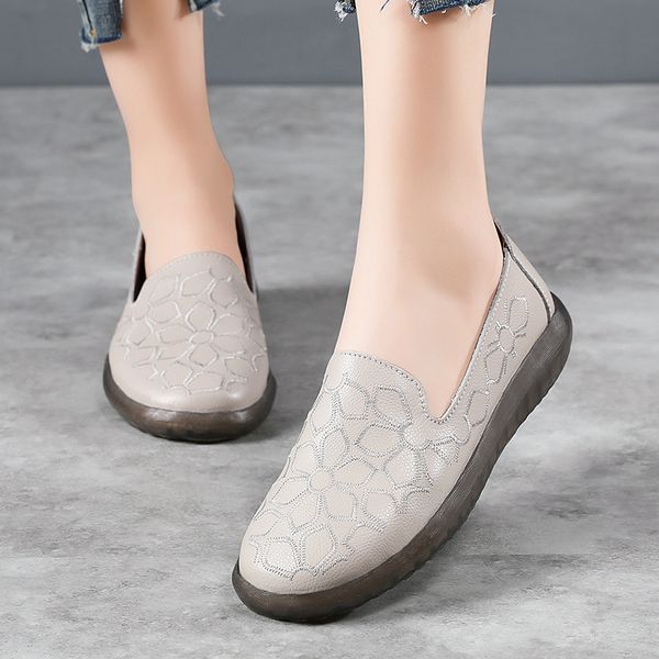 

women shoes flats leather sneakers women 2020 comfortable fashion loafers female casual walking footwear large size shoes, Black