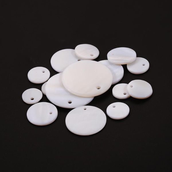 

charms 10-30pcs/lot round natural shell pendant mother of pearl necklace pendants for diy earring jewelry finding, Bronze;silver