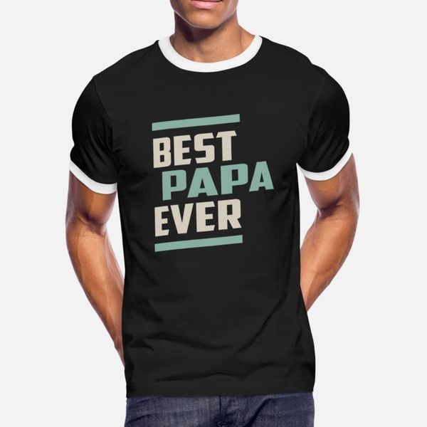 

papa ever t shirt men designer cotton round collar cool sunlight authentic summer leisure shirt