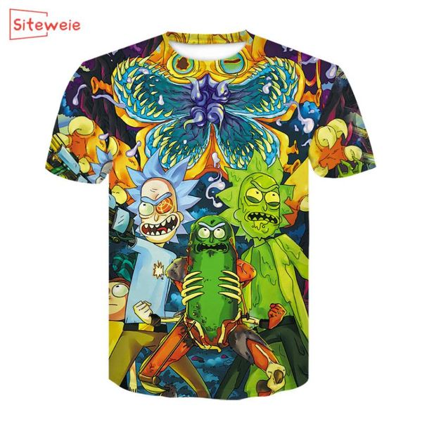 

siteweie 2020 cool t shirt men summer cotton short sleeve 3d printed tshirt casual funny t-shirts streetwear tees g69, White;black