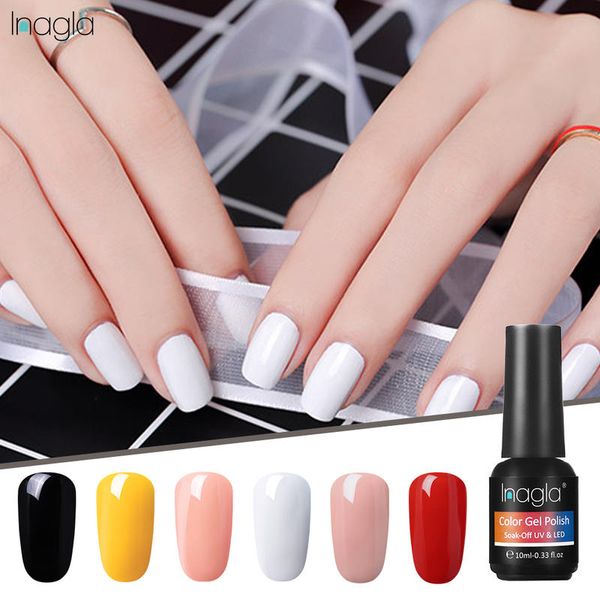 

6pcs)inagla one-step nail gel polish set uv gel varnish nail set polish no need base machine kit uv dryer