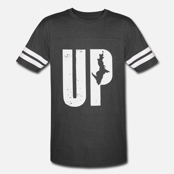 

up mi t shirt men printed 100% cotton o neck trend graphic building spring autumn natural shirt