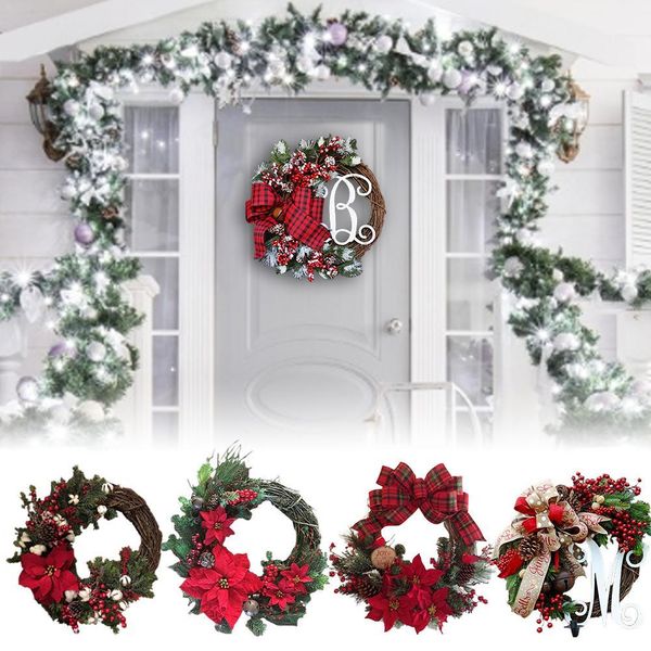 

wreaths artificial garland door hanging decorative supplies for christmas party decoration beautiful wreath new