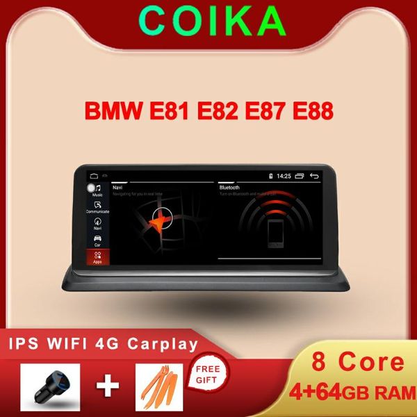 

8 core cpu 4+64g car gps navi radio for e87 e88 e81 e82 android 9.0 system stereo google pip bt swc wifi 4g lte carplay car dvd