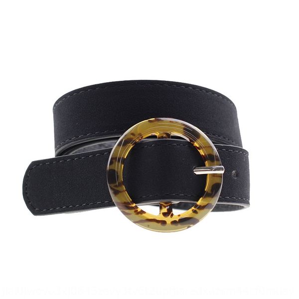

bsci factory black suede leopard pattern resin buckle bsci factory black suede women's leopard pattern resin belt beltbuckle women&#039, Black;brown