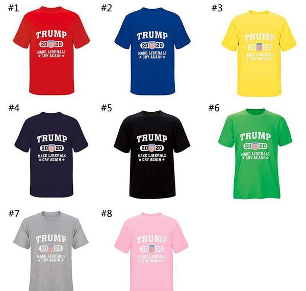 

t-shirt 8 cry 2020 colors make round america again sleeve election trump short neck general shirts liberals supplies xhhair aehyx