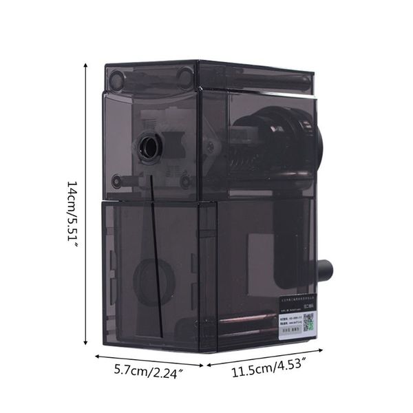 

professional long point sketch pencil sharpener hand crank sharpeners for artist m0xb, Black;red