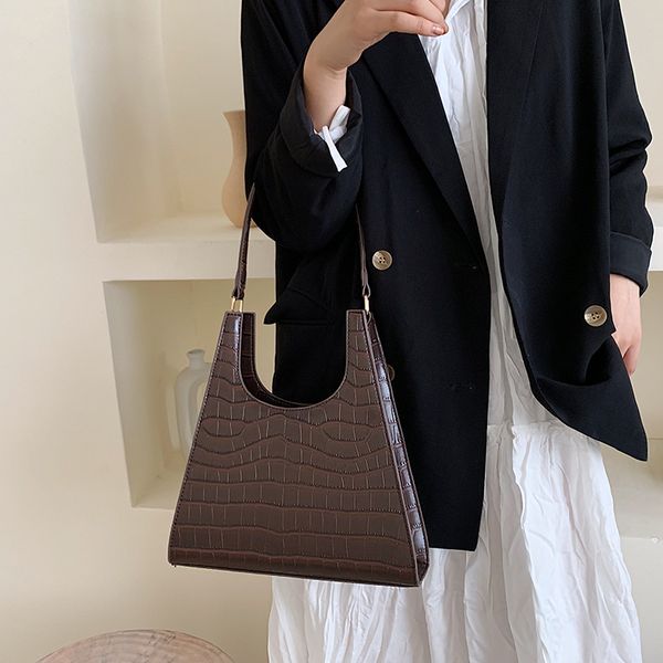 

crocodile pattern retro shoulder bags for women 2020 luxury handbags women bags designer pu leather vintage lady elegant totes