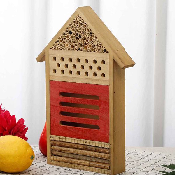

tree hanging bee house beekeeping tools outdoor garden insect box wall mount