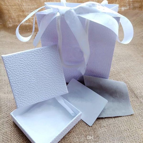 

new style jewelry sets d letter necklace bracelet earrings ring sets box dust bag gift bag (match the store items sales,not sold individual, Black;white