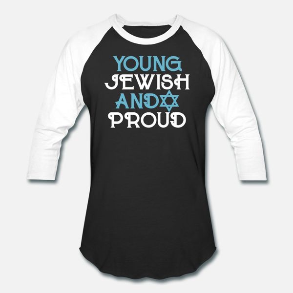 

young jewish and proud t shirt men custom tee shirt o-neck solid color anti-wrinkle casual summer kawaii shirt, White;black