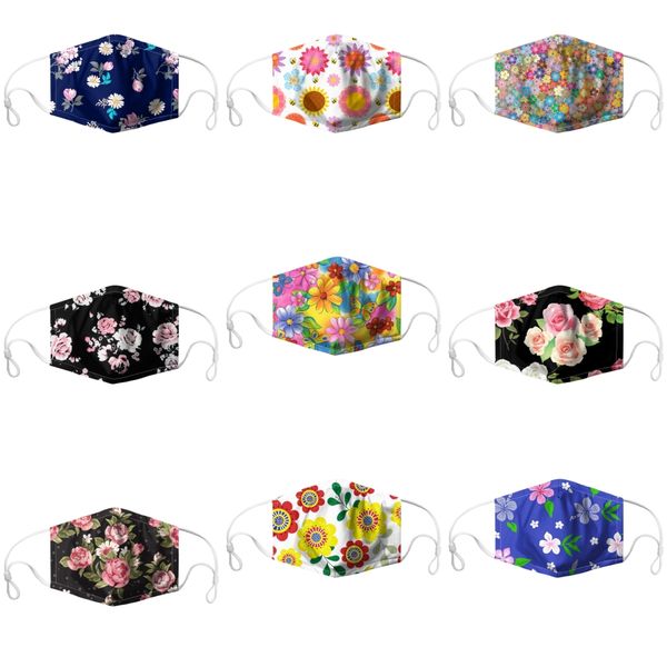 

peach blossom printed открытый туризм insect велоспорт репеллент маска многоцелевой отдыха магия платке # 117, Black