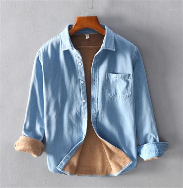 

multi pocket males clothing mens designer jackets loose solid color long sleeve botton mens outerwear casual, Black;brown