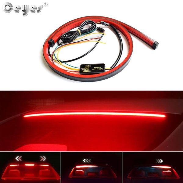 

ceyes 100cm car accessories high brake lights styling led flexible strip cars safety warning signal light auto ssignal lamp