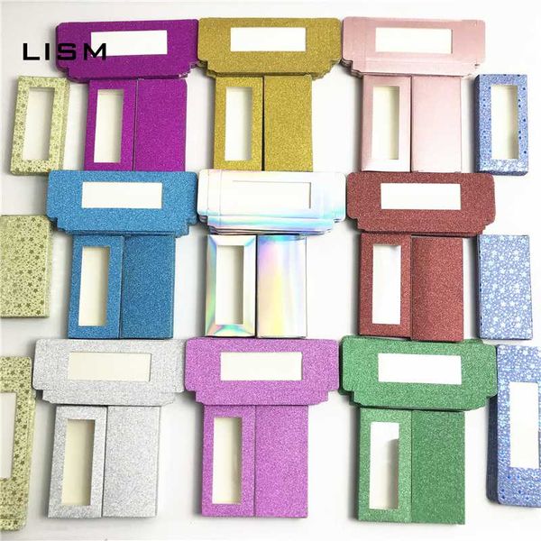 

false eyelashes wholesale eyelash packaging box blank plastic package all transparent lid tray for diy lash boxes