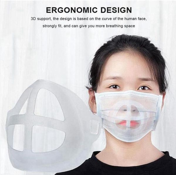 

4 styles silicone mask bracket lipstick protection stand mask inner support for enhancing breathing smoothly masks accessory ljjp319