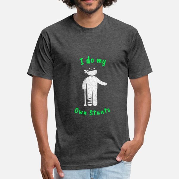 

i do my own stunts t shirt men fit cotton o neck fit breathable summer style kawaii