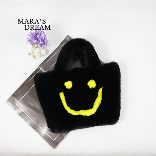 

mara's dream 2020 new european and american bags ladies fashion small square bag bucket bag imitation hair girl