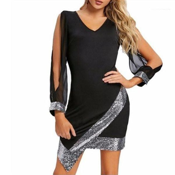 

out dress evening gown party dress elegant vestidos women v neck party dress front asymmetric hollow, Black;gray