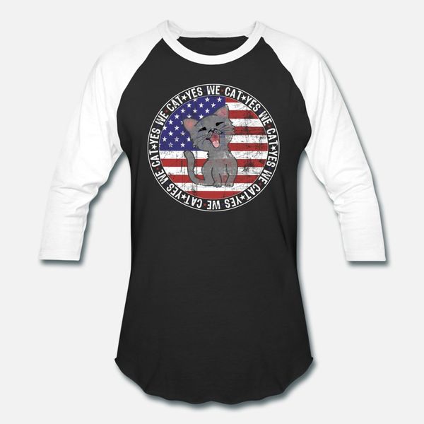 

yes we cat american cat on election day t shirt men knitted 100% cotton euro size s-3xl unique sunlight casual summer style slim shirt