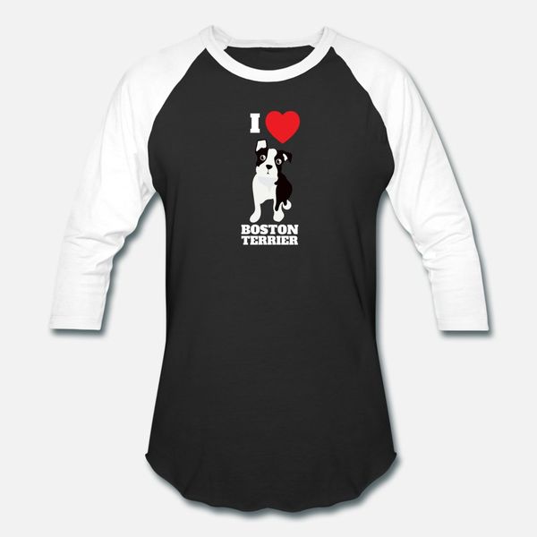 

i love boston terrier favorite dogs funny gift die t shirt men character short sleeve round neck natural interesting funny family shirt
