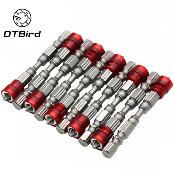 

5pcs ph2 magnetic screwdriver bit anti-slip s2 steel electric screw driver set 1/4" hex shank single head power tools dt6