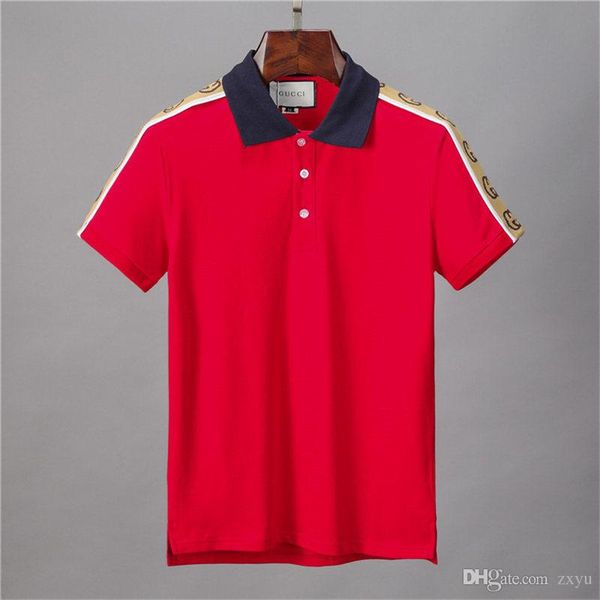 

luxury mens designer polo t shirts men summer short sleeve streetwear t-shirt turn down collar casual polo shirts s-2xl, White;black