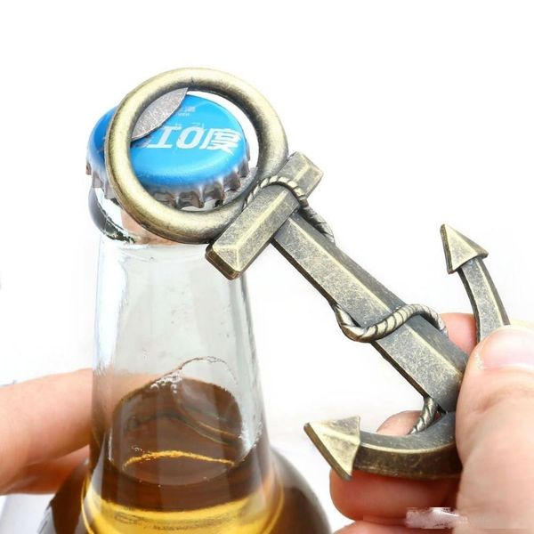 

dhl 100pcs vintage antique style nautical ships boat anchor beer bottle opener wedding favors