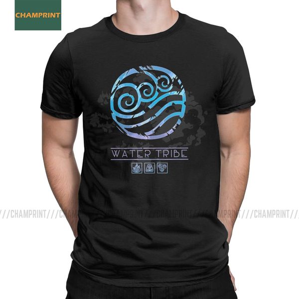 

men t-shirts water tribe avatar the last airbender cotton tees short sleeve legend of korra aang anime t shirts round neck