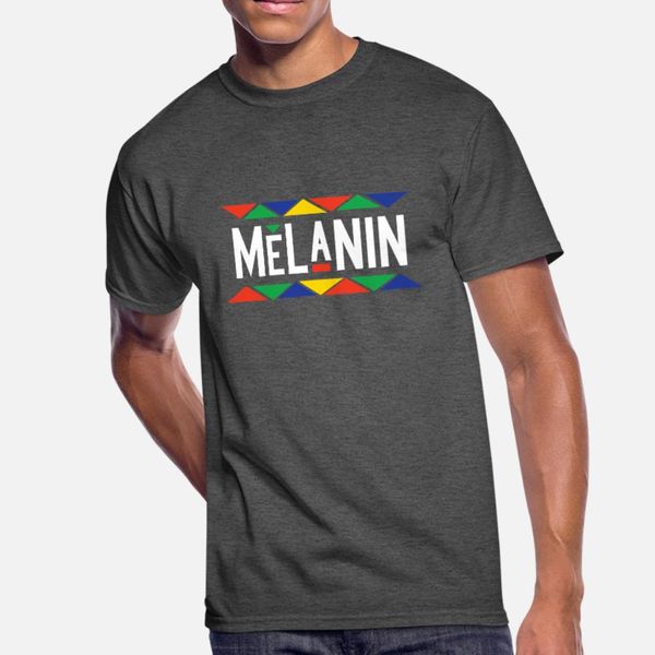 

melanin t shirt men custom tee shirt s-xxxl family loose building spring natural shirt