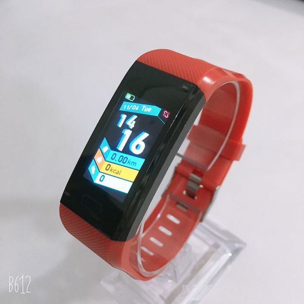 

wristband waterproof fitness tracker blood pressure weather display smart bracelet watch women men