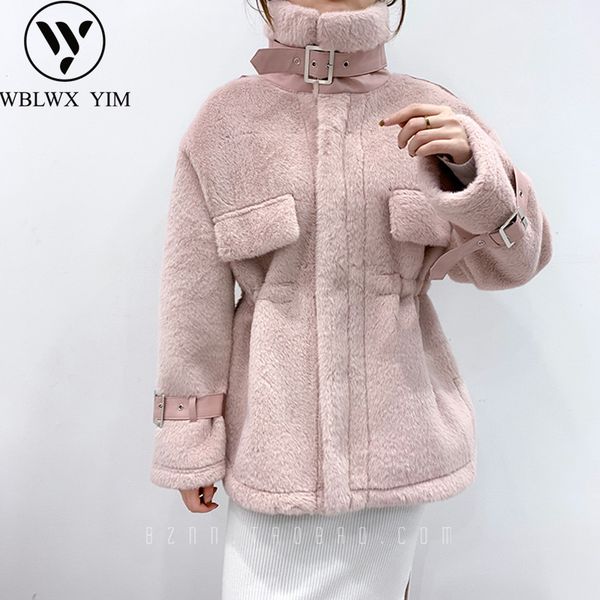 

faux coat women winter overcoat luxury fur coat thick warm fashion loose fur jacket female plush overcoat, Black