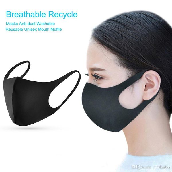 

Black Cotton Mouth Mask Anti Dust Face Mask Muffle for Cycling Camping Travel,100% Cotton Washable Reusable Cloth Masks