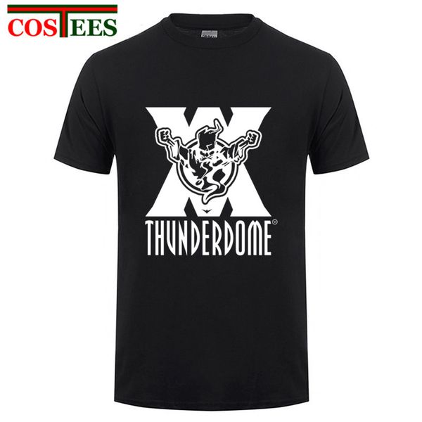 

sport thunderdome hardcore techno and gabber t shirts men thunderdome wizard logo t shirt cotton short sleeve t-shirt hiphop tees